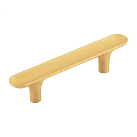 Belwith Products Belwith 3 in. Center-Center Cabinet Handle Pull, Brushed Gold Brass BWH078778 BGB